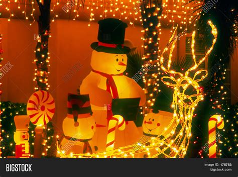 Holiday Lights Snowman Image & Photo (Free Trial) | Bigstock