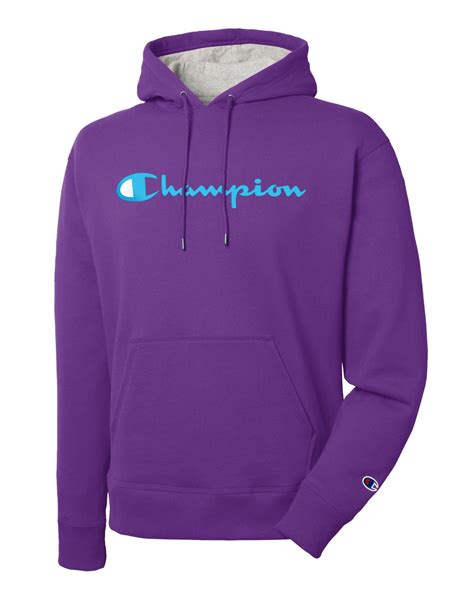 Champion - Champion Mens Powerblend Pullover Hoodie, XS, Purple Crush ...