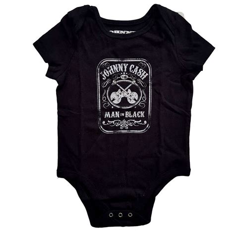 Johnny Cash Kids Baby Grow: Man In Black by Johnny Cash