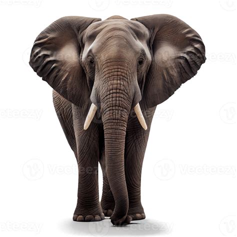 straight face of elephant on transparent background 18871697 PNG