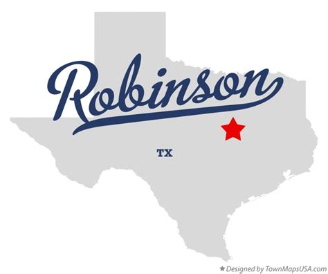 Map of Robinson, TX, Texas