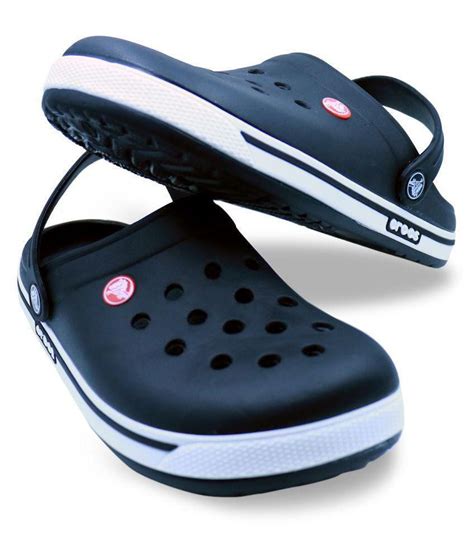 Crocs Black Rubber Floater Sandals - Buy Crocs Black Rubber Floater ...