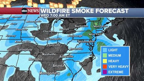 Wildfire smoke map: These are the US cities, states with air quality ...