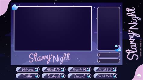 Starry Night - Twitch Theme on Behance