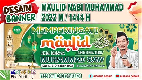 10 Desain Banner Spanduk Maulid Nabi Muhammad SAW 1445H, 44% OFF