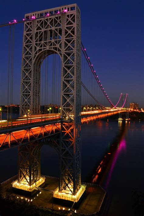 George Washington Bridge At Night by ZawHaus Photography