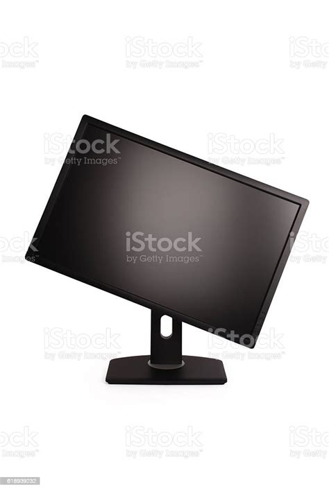 Black Pc Monitor Stock Photo - Download Image Now - Black Color, Blank ...