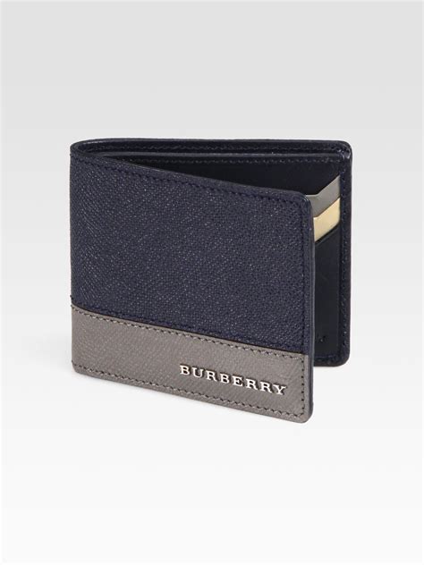 Burberry Tricolor Hipfold Wallet in Blue for Men (navy) | Lyst