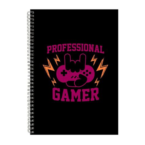 Professional Gamer Notebook Gamer Gift Idea A4 Notepad 140 | Shop Today ...