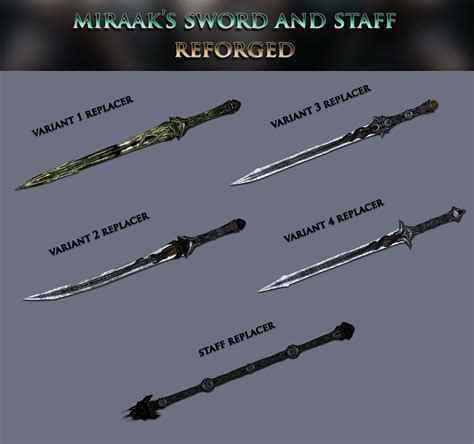 Aevrigheim - Miraak's Sword and Staff Reforged 武器 - Skyrim Special Edition Mod データベース MOD紹介・まとめサイト