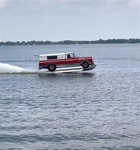 Old Chevrolet C10 Truck Lives Life on the Water as a Speedboat Now - autoevolution