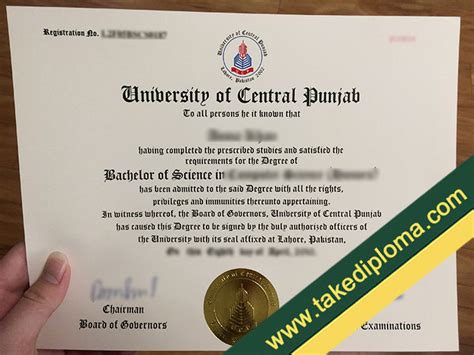 Where to buy University of Central Punjab fake diploma