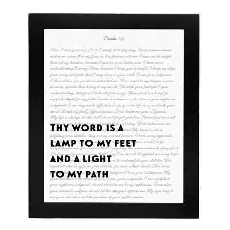 Thy Word Is A Lamp To My Feet Framed Print | The Catholic Company®