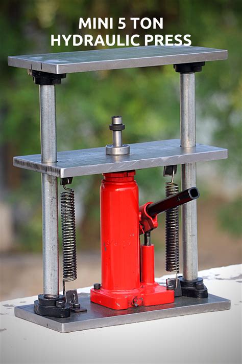 Make A Portable 5 Ton Mini Hydraulic Press | Hydraulic press machine ...