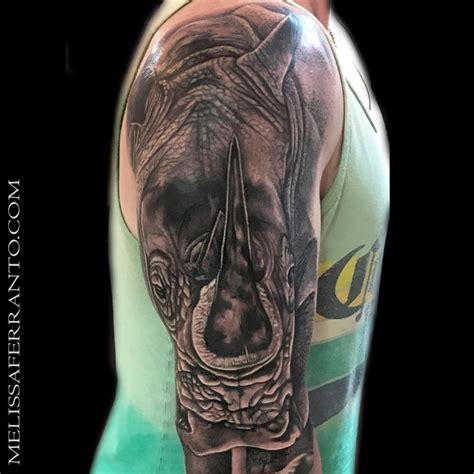 Rhino Tattoo by Melissa Ferranto : Tattoos