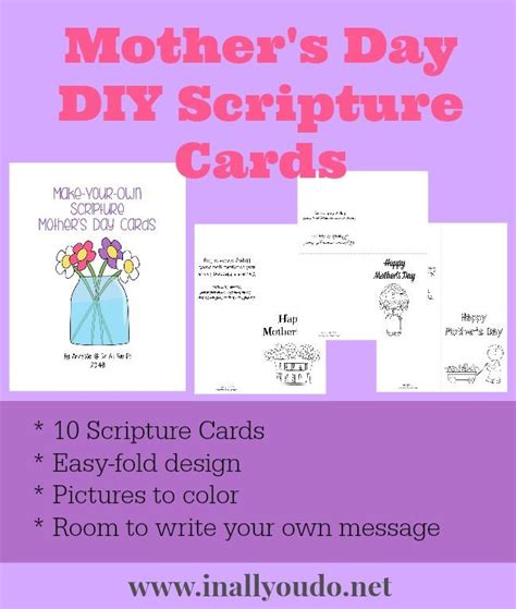 Free DIY Mother's Day Scripture Cards | Mother's day diy, Mothers day scripture, Scripture cards