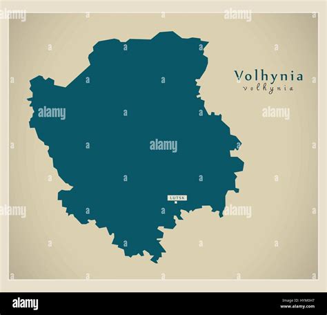 Modern Map - Volhynia UA Stock Vector Image & Art - Alamy