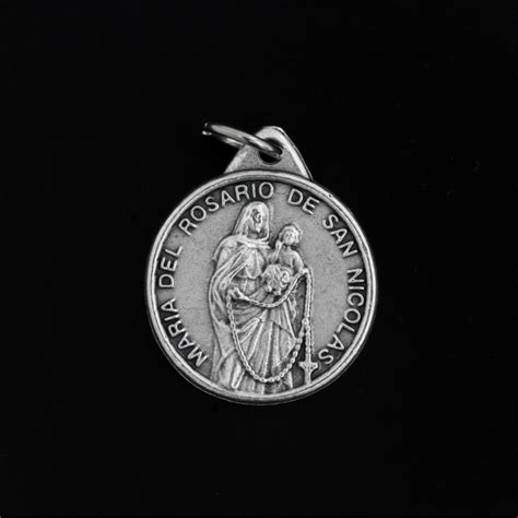 Our Lady of the Rosary of San Nicolás Medal - Holy Trinity Triangle wi ...