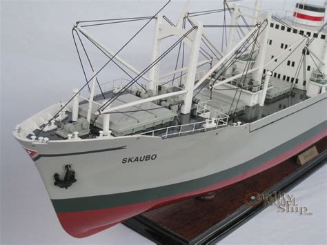 M.S. Skaubo Handcrafted Cargo Ship Model Scale 1:178 - Quality Model Ships