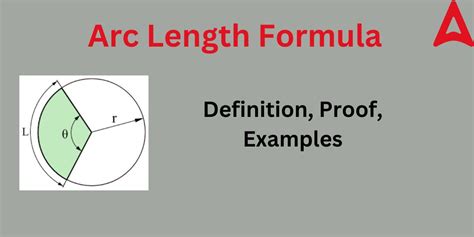 Arc Length Formula- Definition, Proof, Examples