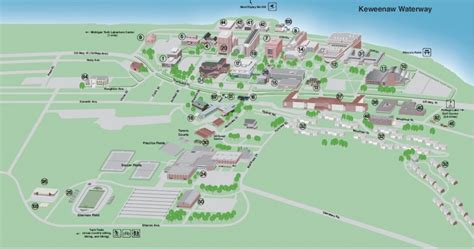 Michigan Tech Campus Map - Map Of New Hampshire