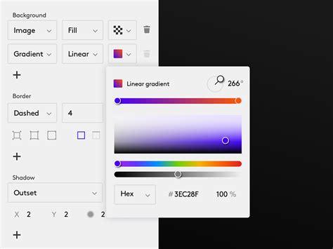 Gradient color picker by Matt Legrand on Dribbble