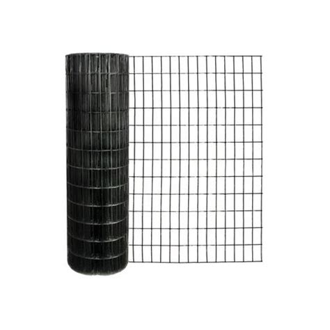 Garden Zone PVC coated welded wire 100-ft x 4-ft Black PVC Coated Steel ...