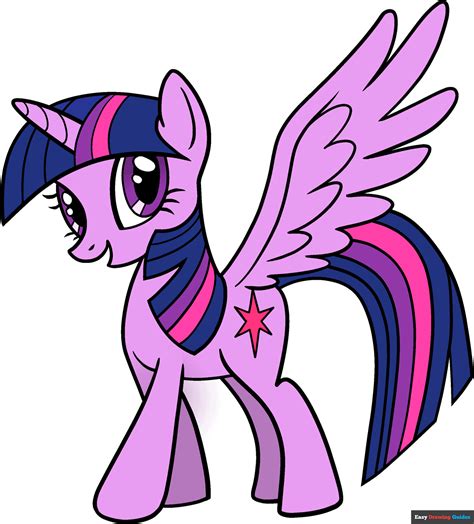 How to Draw Twilight Sparkle from My Little Pony - Really Easy Drawing Tutorial