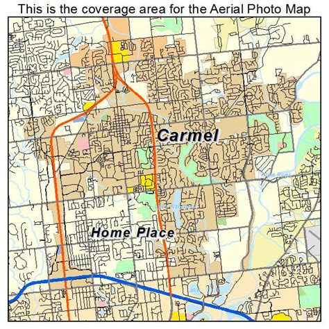 Aerial Photography Map of Carmel, IN Indiana