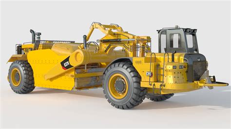 Caterpillar Cat 637K Wheel Tractor Scraper - 3D Model by ferhatkose19