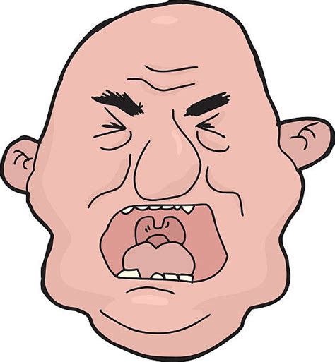10+ Angry Bald Man Shouting Clip Art Illustrations, Royalty-Free Vector ...