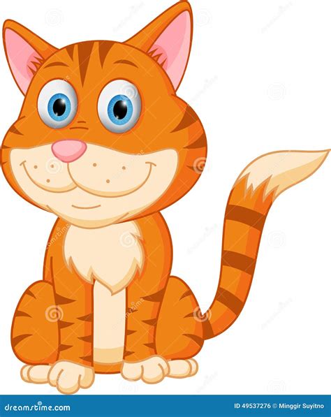 Cute Kitten Cartoon Stock Vector - Image: 49537276