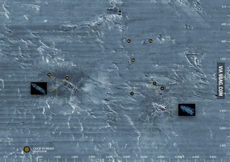 A full Sonar Map of Titanic and her debris field over 2 miles down in ...