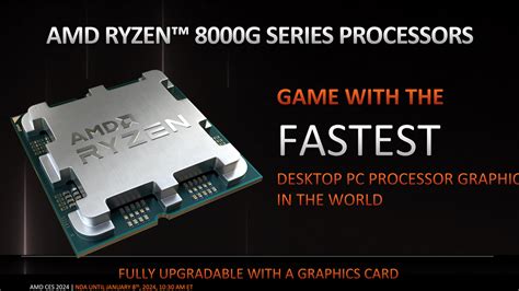 AMD Ryzen 8000G series: Zen 4 CPU with fastest integrated graphics in ...