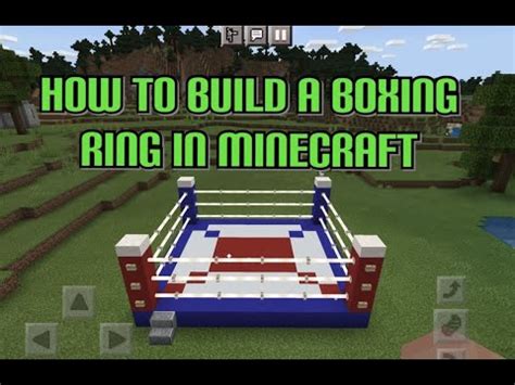 How To Build A Boxing Ring | Minecraft 🥊 - YouTube