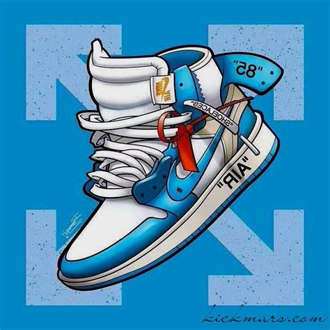 Off-White x Air Jordan 1 UNC Powder Blue AQ0818-148 | Jordan logo wallpaper, Sneakers wallpaper ...