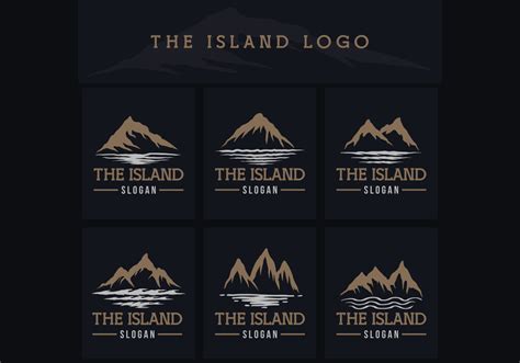 island logo vector illustration 647795 Vector Art at Vecteezy