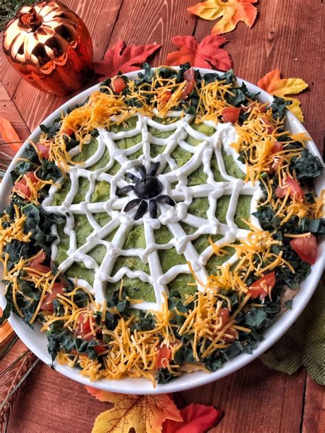 Halloween Taco Dip | Recipe | Halloween taco dip, Halloween food for ...