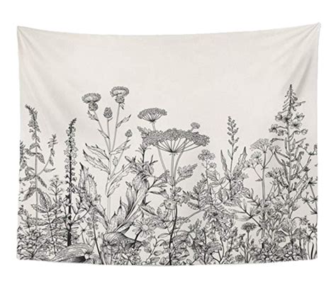 Wild Herbs Tapestry – TerraSoleil | Room tapestry, Flower tapestry ...