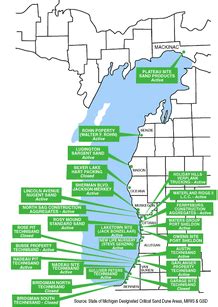 Sand Dunes - Michigan's Landforms