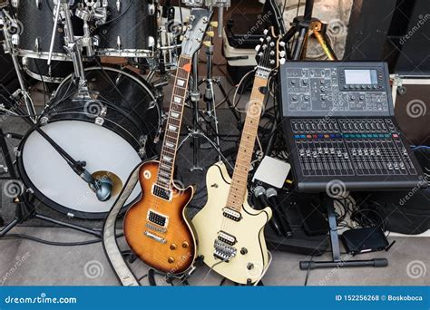 Music band equipment stock photo. Image of sound, band - 152256268