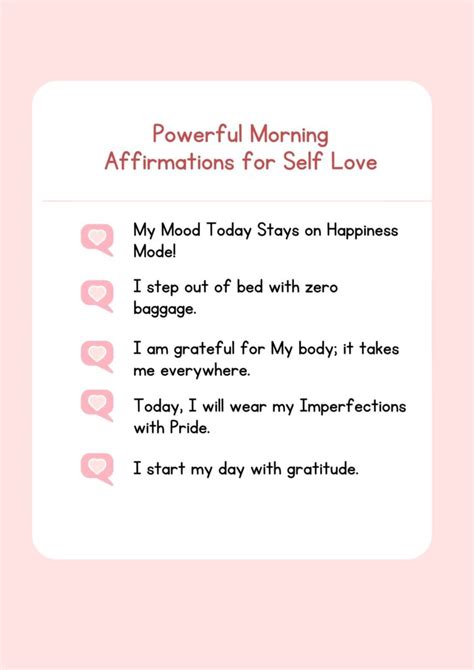 70 Powerful Morning Affirmations For Self Love - ThediaryforLife