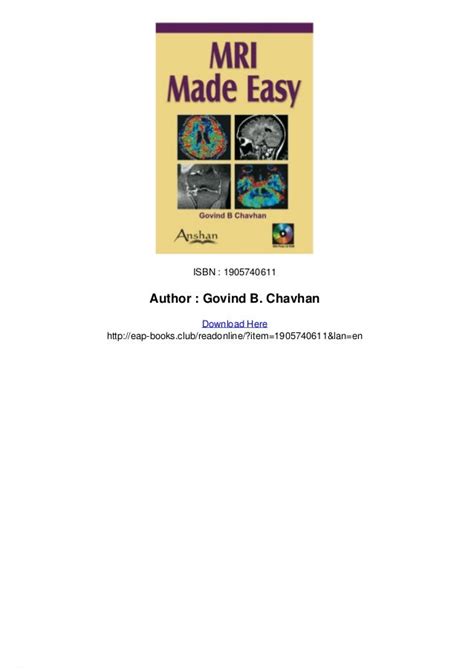 Mri made easy pdf