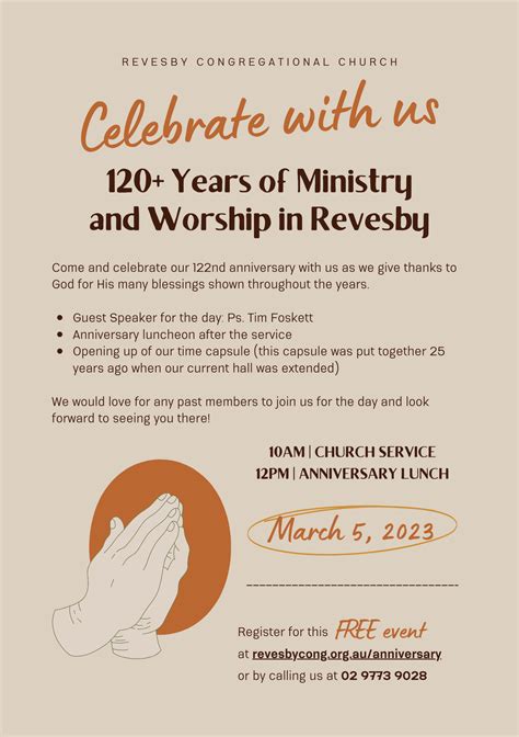 Revesby Congregational Church 122nd Anniversary Service | Revesby Congregational Church