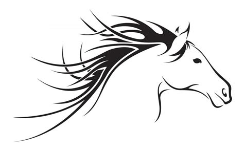 Horse Head Line Drawing at GetDrawings | Free download