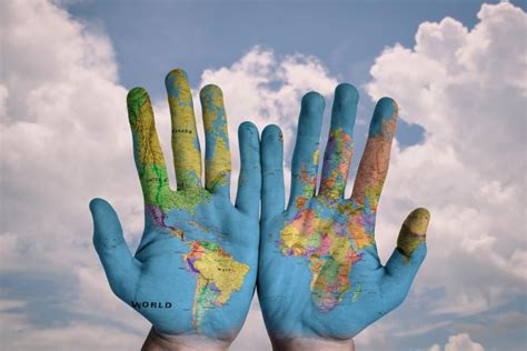 Free Stock Photo of World map on hands | Download Free Images and Free ...