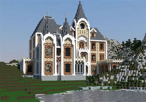 PixeledMe | French Mountain Chateau Minecraft World Save | Minecraft castle, Minecraft ...