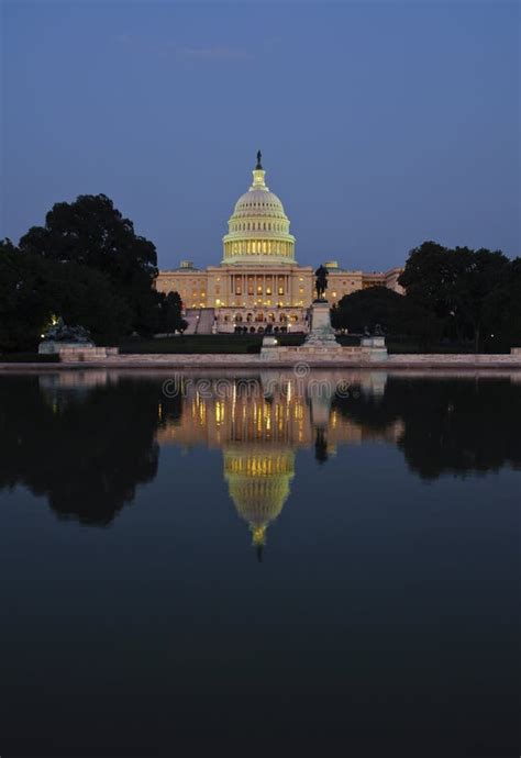 Capitol Building at night stock image. Image of night - 11829087