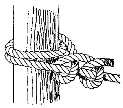 Round Turn and Two Half Hitches | Knots, Half hitch knot, Bowline knot