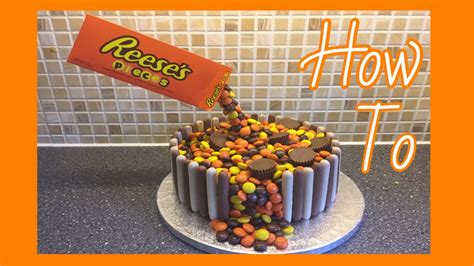 How to make a Reeses anti gravity cake - YouTube